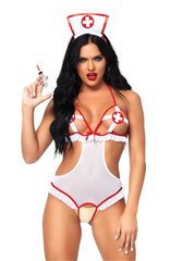 Leg Avenue Roleplay Naughty Nurse OS White/Red SO7892 фото