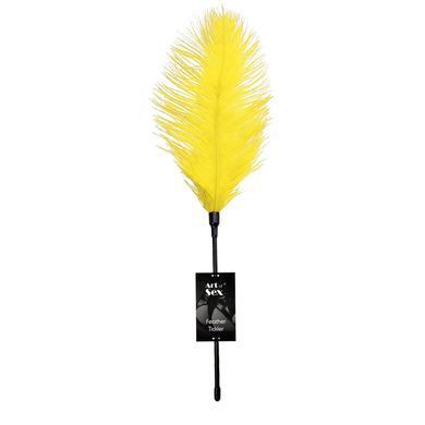 Лоскітка зі страусиним пером Art of Sex - Feather Tickler, колір Жовтий SO7136 фото