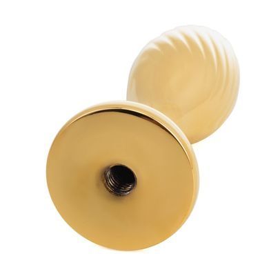 Металева анальна пробка &mdash; кролячий хвіст LOCKINK SEVANDA White Bunny-Tail Anal Pear-shape Plug SX0868 фото