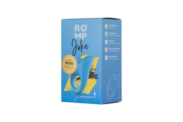 Ерекційне віброкільце Romp Juke, особлива вигнута віброголовка, 10 варіантів стимуляції SO6955 фото