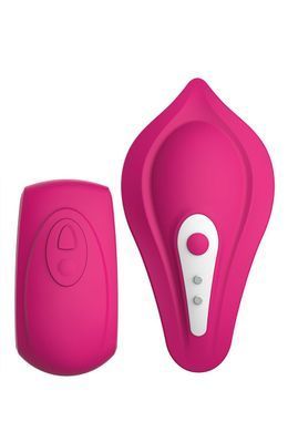 Вібратор у трусики Liebe Panty Vibe Recargable Cerise, нагрів до 39 &deg;C, пульт, трусики S-M в комплекті SX1594 фото