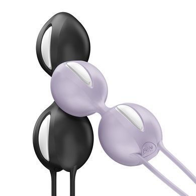 Вагінальні кульки Fun Factory SMARTBALLS DUO Purple, 2 шт, діаметр 3,2 та 3,6 см SX3669 фото