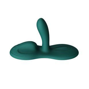 Sit-on-top смарт-вібратор Zalo &ndash; Flora Smart Vibrating Pad Turquoise Green, 9 моторів SX0715 фото