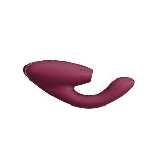 Подвійний вакуумний кліторальний стимулятор Womanizer Duo 2 - Bordeaux, незалежні мотори SO8755 фото