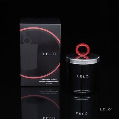 Масажна свічка LELO Massage Candle Black Pepper & Pomegranate, соєвий віск, 36 годин горіння SO8127 фото