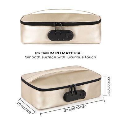 Кейс для іграшок Dorcel DISCREET BOX LUXURY GOLD, кодовий замок, 27&times;16&times;7,62 см SX1109 фото