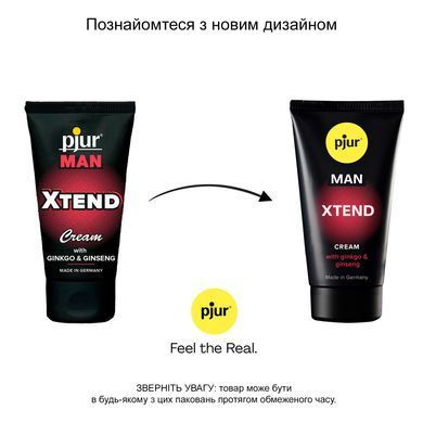Крем для пеніса стимулювальний pjur MAN Xtend Cream 50 ml, з екстрактом гінкго та женьшеню PJ12900 фото