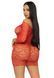 Leg Avenue Heart net mini dress OS Red SO7885 фото 2