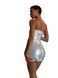 Мінісукня D&A, XS-S, white, nylon-lycra відкриті плечі з блискавкою на всю довжину SX1240 фото 5