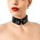 БДСМ-нашийник з кільцем Art of Sex - Martina Collar with ring, натуральна шкіра, колір чорний SX0517 фото 1