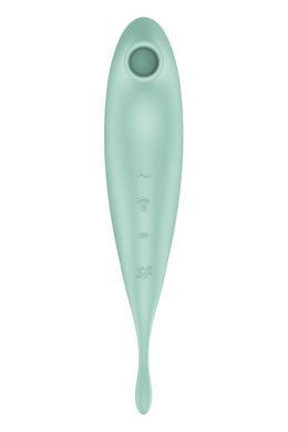 Смарт-вібратор для клітора з вакуумною стимуляцією Satisfyer Twirling Pro+ Mint SO6716 фото