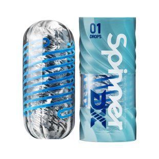 Мастурбатор Tenga Spinner DX 01 Drops, з пружною стимулювальною спіраллю всередині, ніжний вплив SX2733 фото