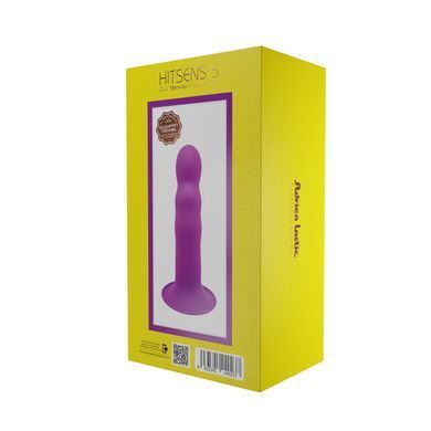 Дилдо з присоскою Adrien Lastic Hitsens 3 Purple, відмінно для страпона, діаметр 4,1 см, довжина 18, AD24023 фото