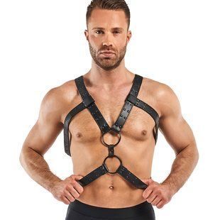 Портупея Bedroom Fantasies: Rocco Bondage Harness, чорна SO8827 фото
