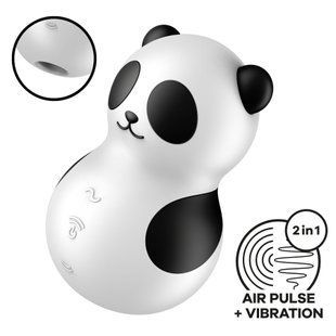 Вакуумний стимулятор з вібрацією Satisfyer Pocket Panda, 12 режимів вібрації, 11 рівнів вакууму SX2176 фото