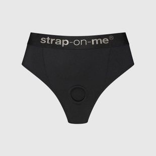 Трусики з фіксацією дилдо Strap-On-Me Harness Lingerie Idole - XL - Black SX3518 фото