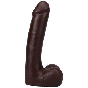 Фалоімітатор Doc Johnson The Realistic Cock ULTRASKYN - 9 Inch with Balls Chocolate SX4453 фото