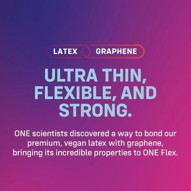 Презервативи ONE Flex Graphene, 10 шт, супертонкі, дуже міцні, подарункове паковання-тубус SX0787 фото