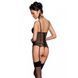 Корсет з підв'язками + стрінги LOVELIA CORSET black S/M - Passion SO4766 фото 2