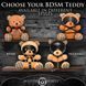Плюшевий ведмедик ROPE Teddy Bear БДСМ у шкіряній масці та обв&rsquo;язці, 22x16x12 см SO9816 фото 5