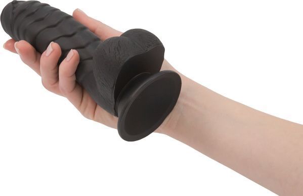 Фалоімітатор ADDICTION Ben 7" Dildo With Balls Black, віброкуля в подарунок SX3156 фото
