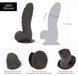 Фалоімітатор ADDICTION Ben 7" Dildo With Balls Black, віброкуля в подарунок SX3156 фото 4