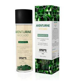 Розпродаж!!! Масажна олія EXSENS Aventurine Avocado (антистрес) 100мл (термін 09.2023) SO2377-R фото