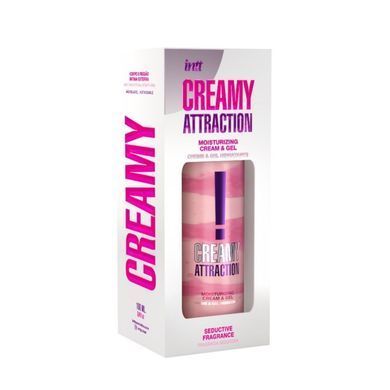 Зволожувальний крем-гель 2в1 Intt Creamy Attraction Seduction 100мл з афродизіаком, унісекс SX2803 фото
