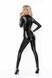 Комбінезон з мокрим ефектом Noir Handmade F293 Powerwetlook catsuit with front zipper, L SX0191 фото 3