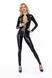 Комбінезон з мокрим ефектом Noir Handmade F293 Powerwetlook catsuit with front zipper, L SX0191 фото 1