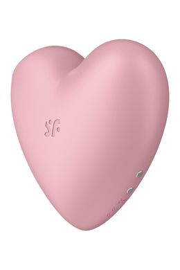 Вакуумний стимулятор-серце з вібрацією Satisfyer Cutie Heart Light Red SO6286 фото