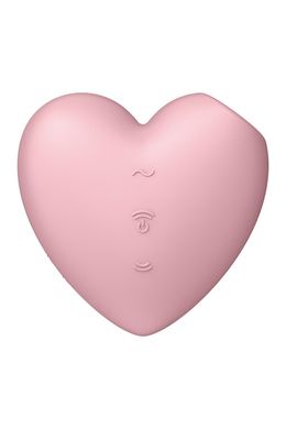 Вакуумний стимулятор-серце з вібрацією Satisfyer Cutie Heart Light Red SO6286 фото