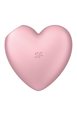 Вакуумний стимулятор-серце з вібрацією Satisfyer Cutie Heart Light Red SO6286 фото