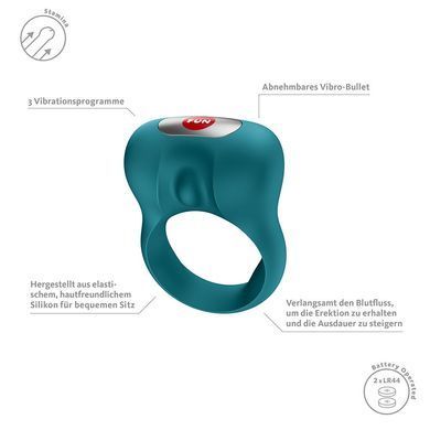 Ерекційне віброкільце Fun Factory Steady Bottle Green SX4233 фото