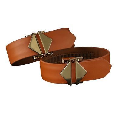 Набір для бондажу LOCKINK 8-Bondage-Straps Restraint Set, коричневий, 8 ременів з натуральної шкіри SX0834 фото