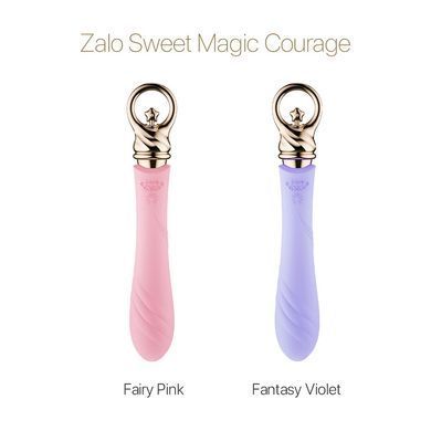 Вібратор для точки G з підігрівом Zalo Sweet Magic - Courage Fantasy Violet SO6675 фото
