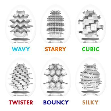 Набір мастурбаторів-яєць Tenga Egg Standard 3 Pack 2 (Twister, Bouncy, Silky) SX4024 фото