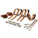 Набір для бондажу LOCKINK 8-Bondage-Straps Restraint Set, коричневий, 8 ременів з натуральної шкіри SX0834 фото 1