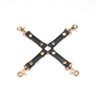 Хрестовина Liebe Seele Black Organosilicon Hogtie, екошкіра SO9487 фото