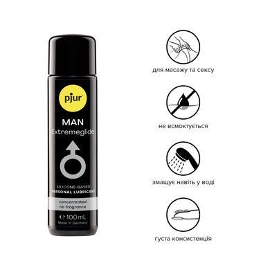 Густа силіконова змазка pjur MAN Premium Extremeglide 100 мл із тривалим ефектом, економна PJ10640 фото