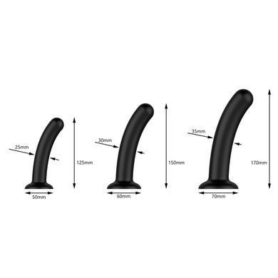 Набір дилдо Nexus Dilating Set (17 см, 15 см, 12,5 см) SX1341 фото