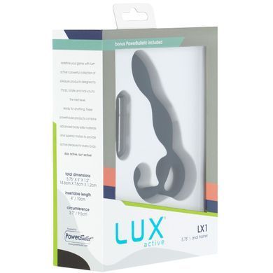 Масажер простати Lux Active LX1 Anal Trainer 5.75&Prime;, Dark Blue, віброкуля в комплекті SO6837 фото
