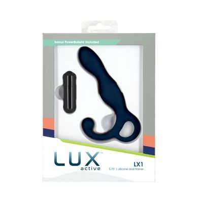 Масажер простати Lux Active LX1 Anal Trainer 5.75&Prime;, Dark Blue, віброкуля в комплекті SO6837 фото