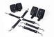Набір для БДСМ Feral Feelings BDSM Kit 3 Black, наручники, поножі, хрестовина SO8269 фото 1