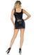 Leg Avenue Vinyl lace up mini dress XL Black SO7926 фото 2