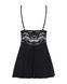 Obsessive 810-BAB-1 babydoll & thong black S/M SO7152 фото 6