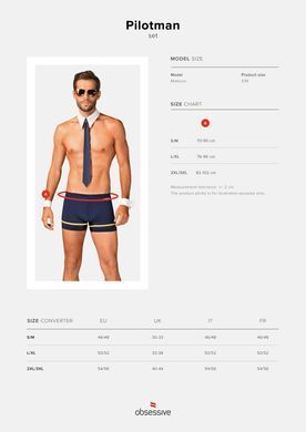 Obsessive Pilotman set 2XL/3XL SO7303 фото