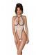 Боді з доступом Passion CHIKA BODY L/XL, cream SO9695 фото 1