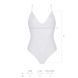 Боді з ажурним декором та відкритим кроком Ursula Body white L/XL &mdash; Passion SO5832 фото 5