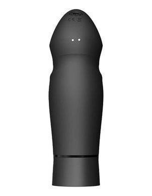Компактна смарт секс-машина Zalo &ndash; Sesh Obsidian Black, 2 насадки, пульт ДК, кристал Swarovski SO9556 фото
